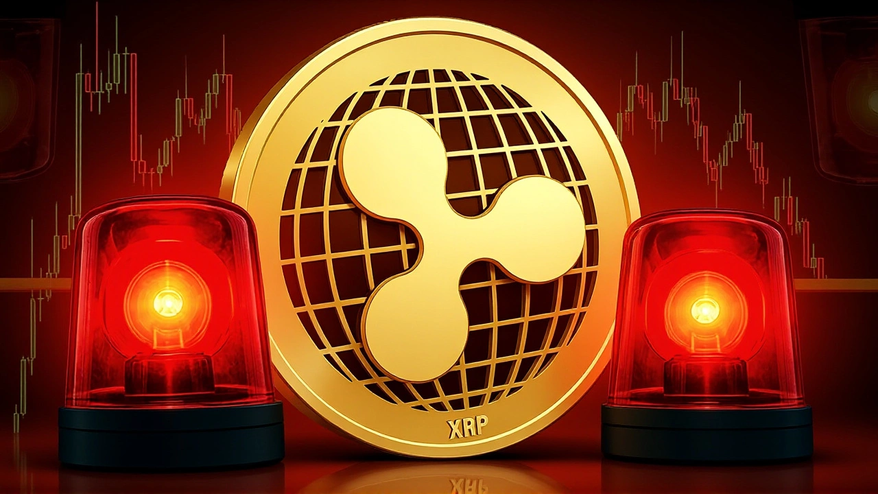 XRP: Bärisches Kreuz testet kritische Unterstützung im Trend‑Dreieck